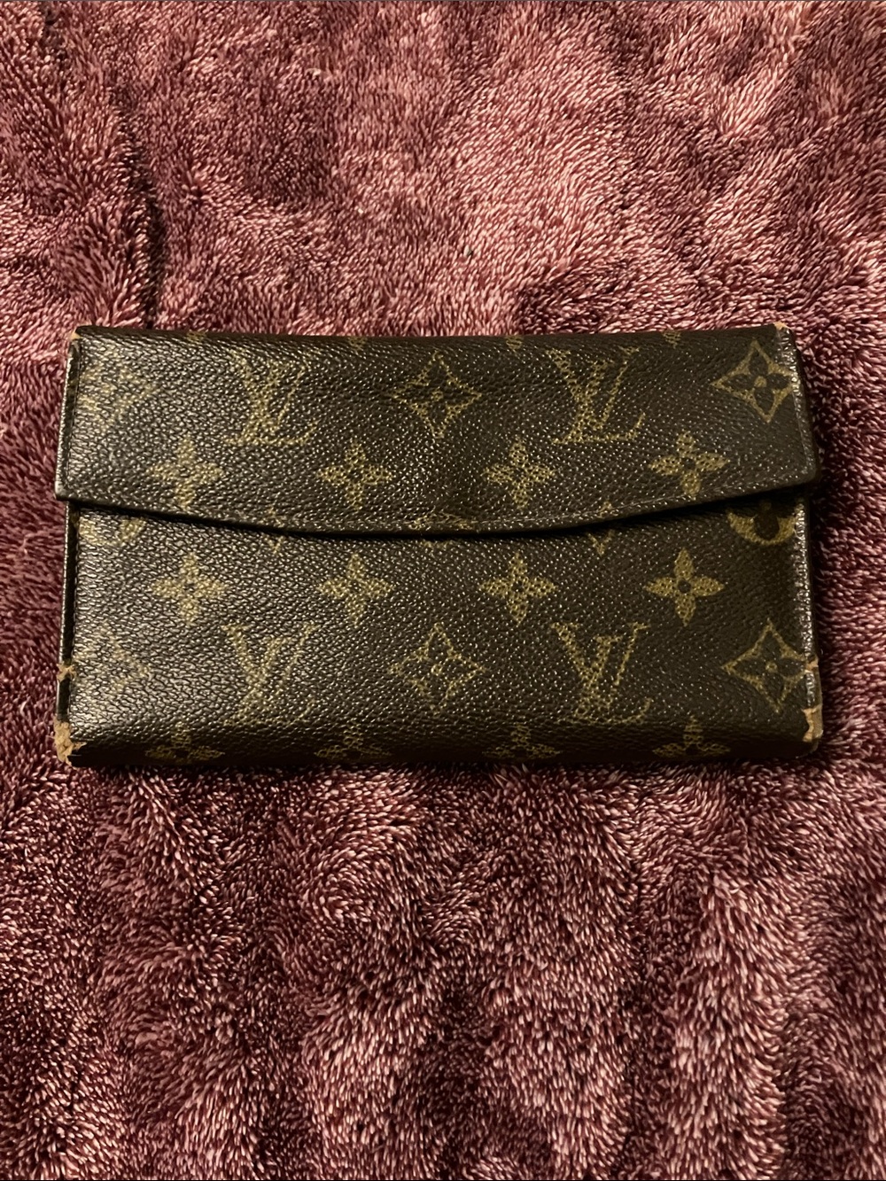 Louis Vuitton Monogram Canvas Wallet in Brown and Gold